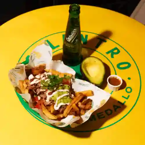 Papas de Tinga de Pollo