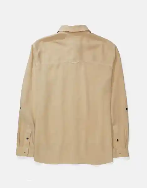 Camisa Mujer Beige Talla: Medium American Eagle