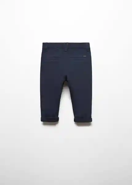 Pantalón Chino5 Niños Navy Talla 70 Mango