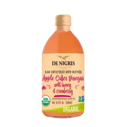 De Nigris Vinagre Sidra Manzana Miel Arandano Orgánico