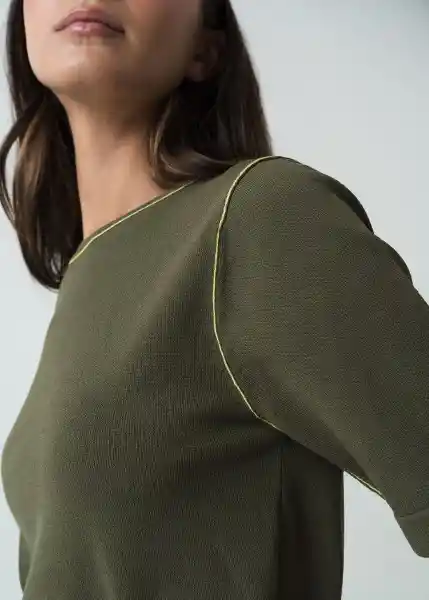 Saco Tejido Mujer Verde Galeras Ultraoscuro S 582G085 Naf Naf