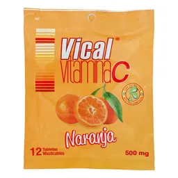 Vical Naranja Vitamina C (500 mg)