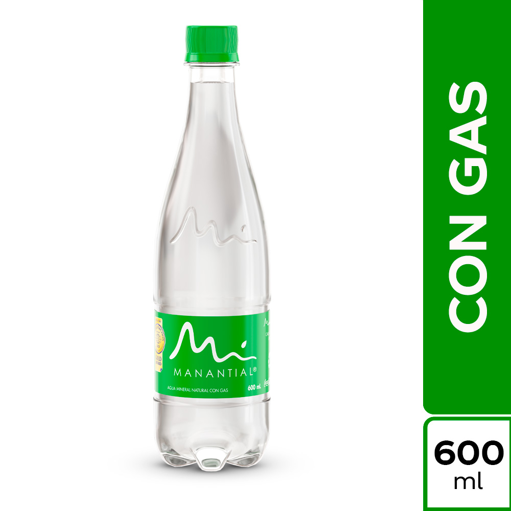 Manantial con gas 600ml