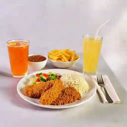 Menú con Presa de Pollo