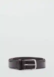 Cinturón Básico Marrón Talla 91 Hombre Mango