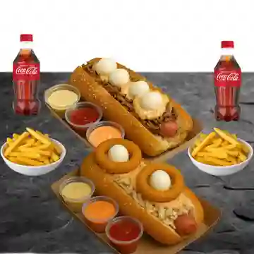 2 Perros Fat O en Volumen en Combo
