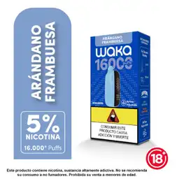 Waka Vapeador Nova Blueberry Raspberry 5% 16000