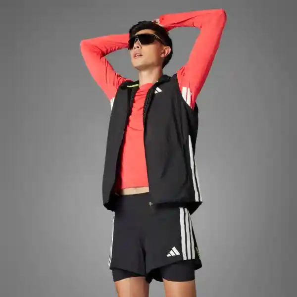 Adidas Pantaloneta Adizero 2I1 M Correr Hombre Negro Talla XL
