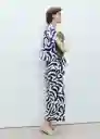Pantalón Life Offwhite Talla S Mujer Mango
