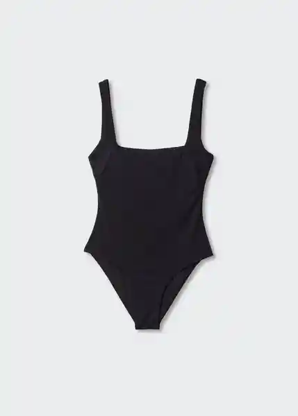 Traje del Bañador Sabana Negro Talla S Mujer Mango