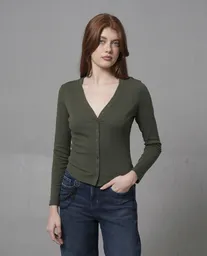 Camiseta Mujer Verde Talla M 209G017_VER190414 Rifle