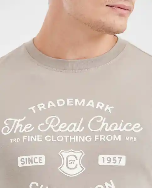 Camiseta Fine Clothing Masculino Café Rubio Medio T M Chevignon