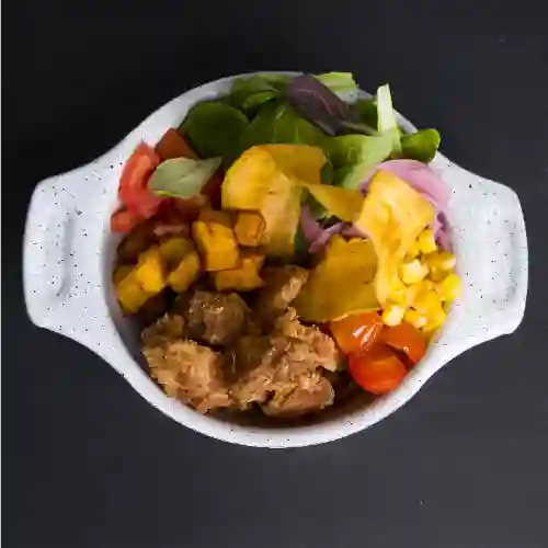 Bowl de Chicharrones Apanados + Bebida