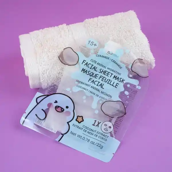 Mascarilla Facial Hidratante Cute Animal Coco Miniso