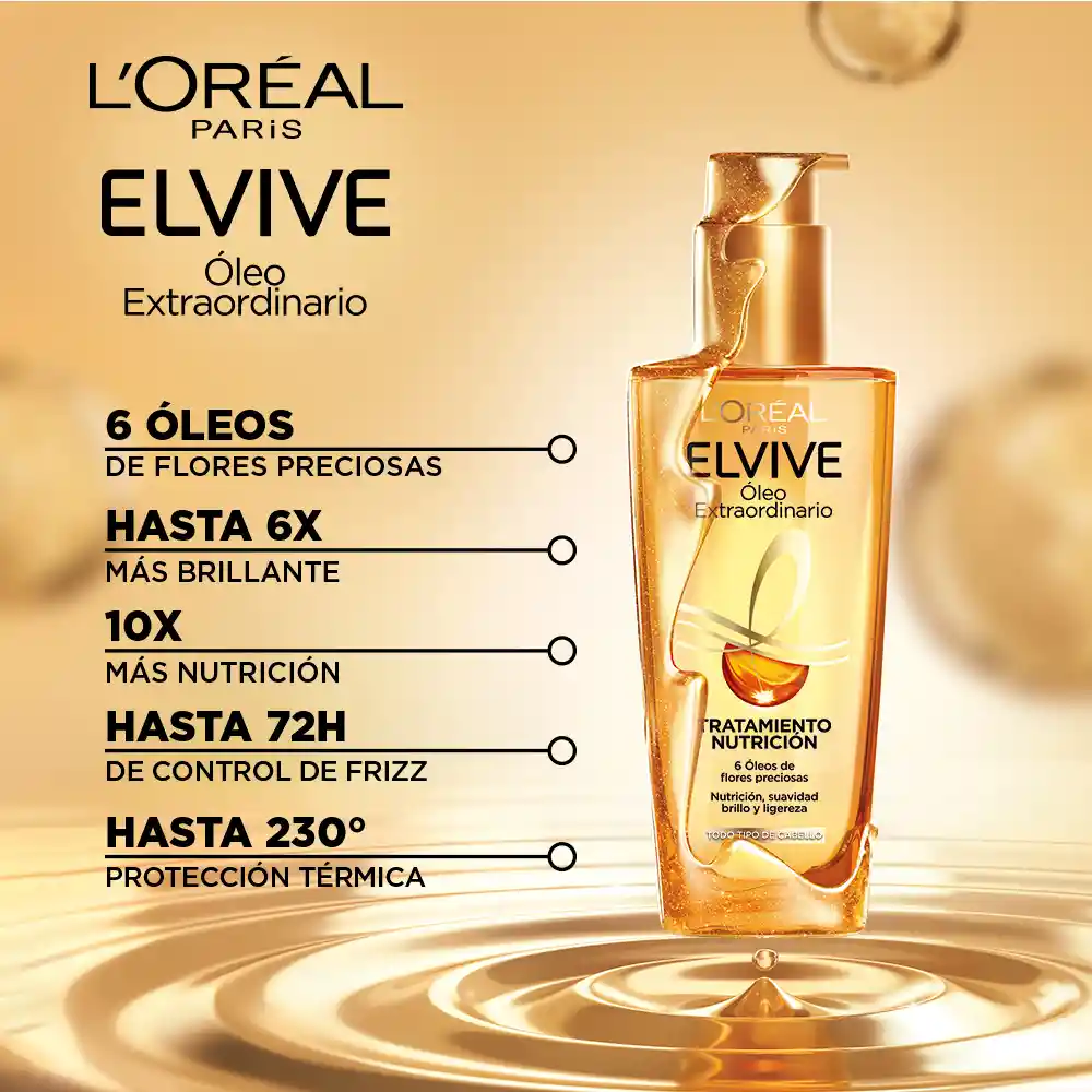 Tratamiento Capilar Elvive Loreal Paris Oleo Extraordinario 100 ml