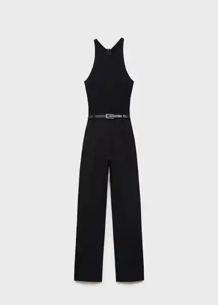 Enterizo Mono Singapur Negro Talla M Mujer Mango