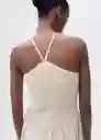 Vestido Fede Crudo Talla M Mujer Mango