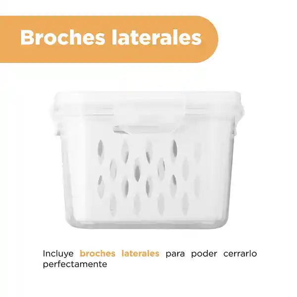 Contenedor Para Alimentos Con Cesta de Drenaje 33 L Miniso