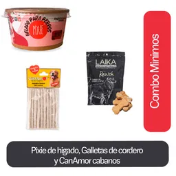 Combo Pixie de higado para perro + Galletas de cordero + CanAmor Cabanos