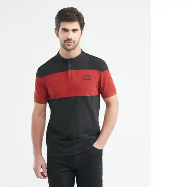 Camiseta Block Contrast Hombre Negro Talla XL Chevignon