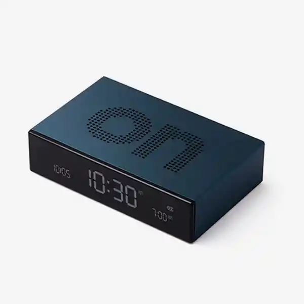 Lexon Reloj de Mesa Flip Premium Azul