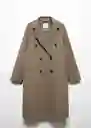 Abrigo Picarol Topo Talla 24 Mujer Mango