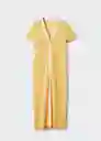 Vestido Tuni2 Amarillo Talla XL Mujer Mango