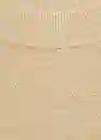 Jersey Avena Beige Talla S Hombre Mango