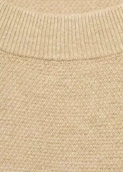 Jersey Avena Beige Talla S Hombre Mango