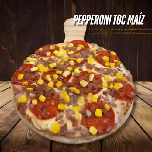 Pepperoni, Tocineta y Maíz