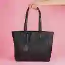 Bolso Clásico Tipo Piel Texturizado Negro Miniso