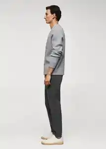 Pantalón Murlo Gris Talla 42 Hombre Mango