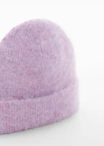 Gorro Mohi Lila Talla 99 Mujer Mango