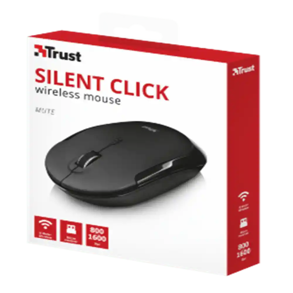 Trust Mute Silent Mouse Inalambrico Clic