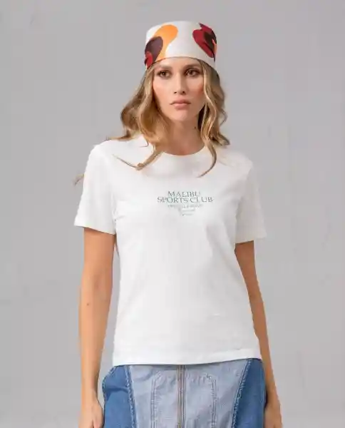 Camiseta Mujer Crudo Lana Claro Talla L 34008 Rifle