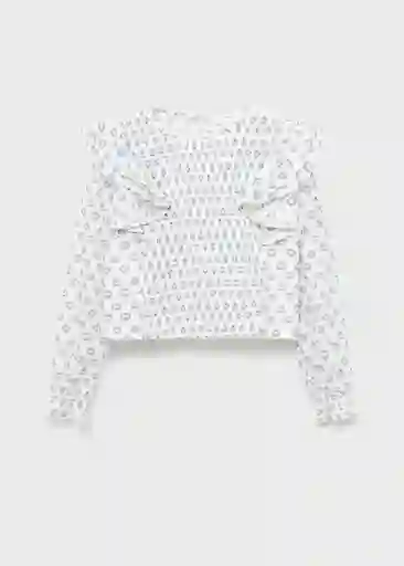 Blusa Maca Crudo Talla 12 Niña Mango