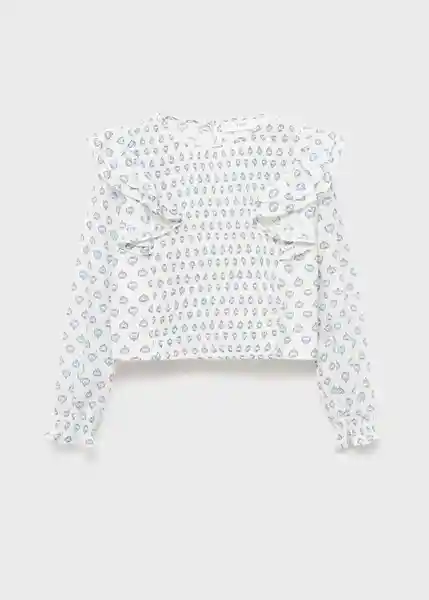Blusa Maca Crudo Talla 12 Niña Mango