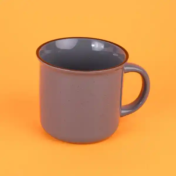 Taza de Con Puntos Negros Gris 390 mL Miniso