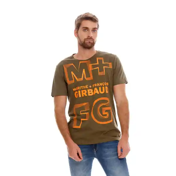 Marithé Francois Girbaud Camiseta Manga Corta Verde Militar L