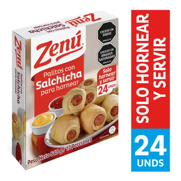 Zenú Palitos con Salchicha para Hornear