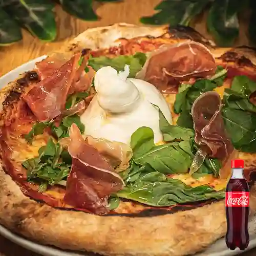 Combo Pizza Burrata&Jamón Serrano +Cocacola Orig 400ml