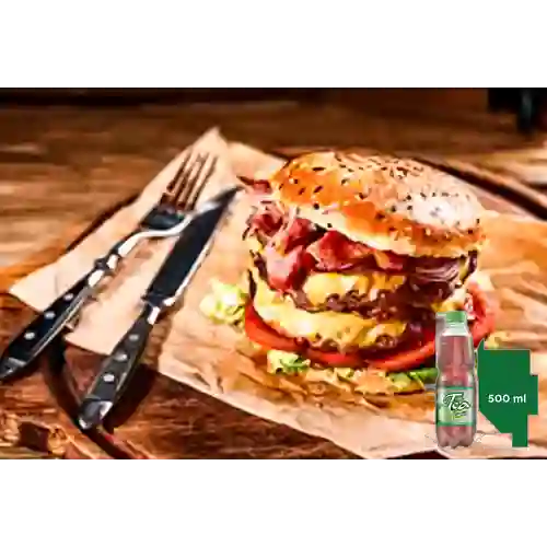 Combo Hamburguesa Big Masters + Mr Tea Limón 500 ml