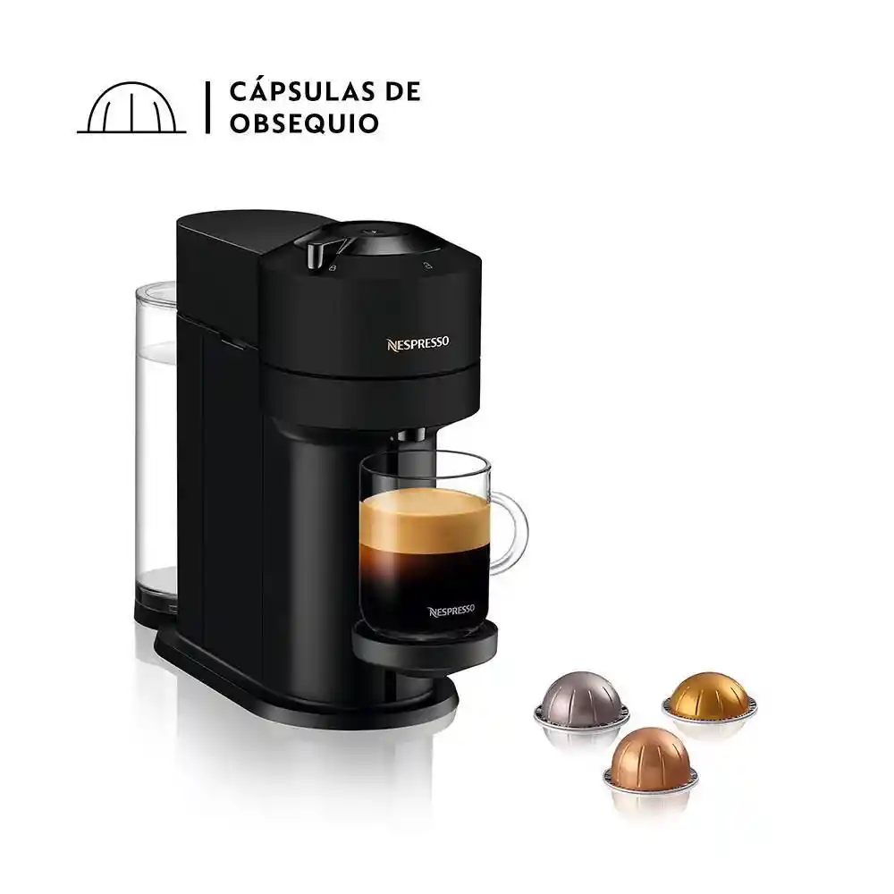 Nespresso Cafétera Negra Matte Vertuo Next