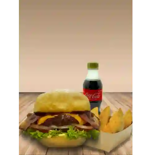 Combo bacon cheese burger