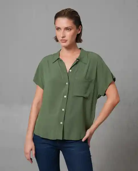 Camisa Mujer Verde Talla L 210G050_VER190414 Rifle
