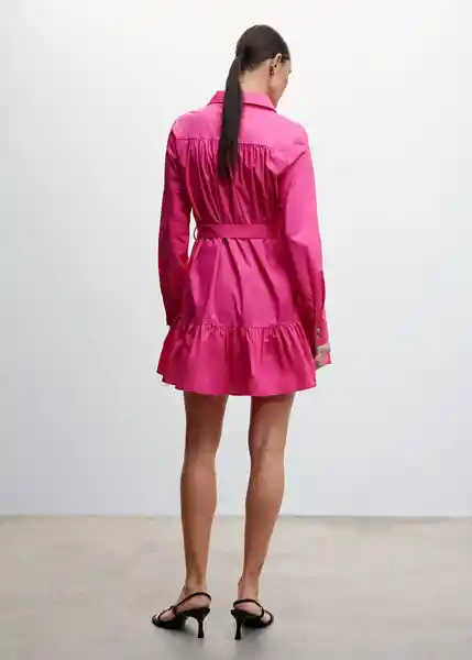 Vestido Naza-L Rosa Talla M Mujer Mango