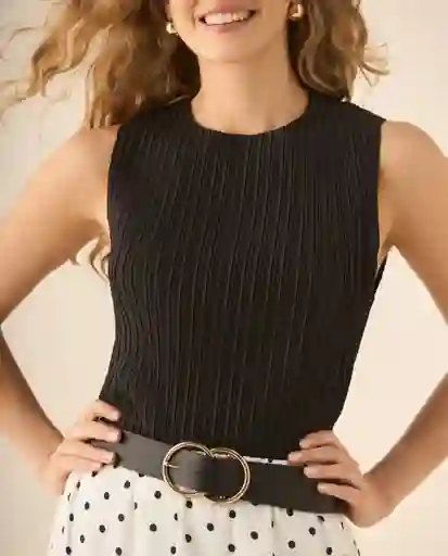Camisa Negro Puro Ultraoscuro Talla L 412G200 Esprit