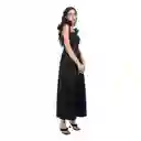 Vestido Largo Flora Negro Talla Xs