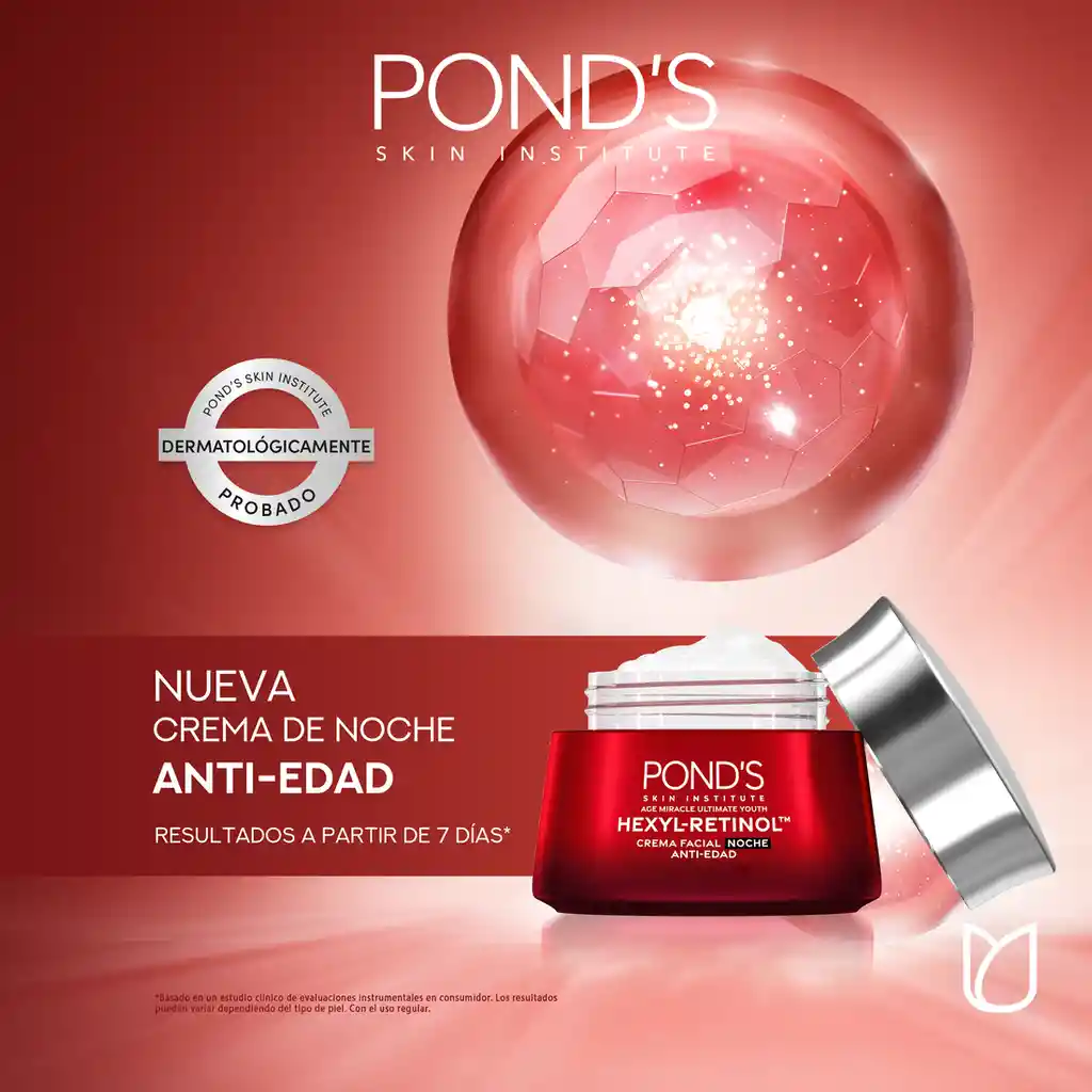 Crema Antiedad Noche Ponds Age Miracle con Hexyl-Retinol 50g