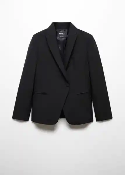 Blazer Americana Jordan Negro Talla S Mujer Mango